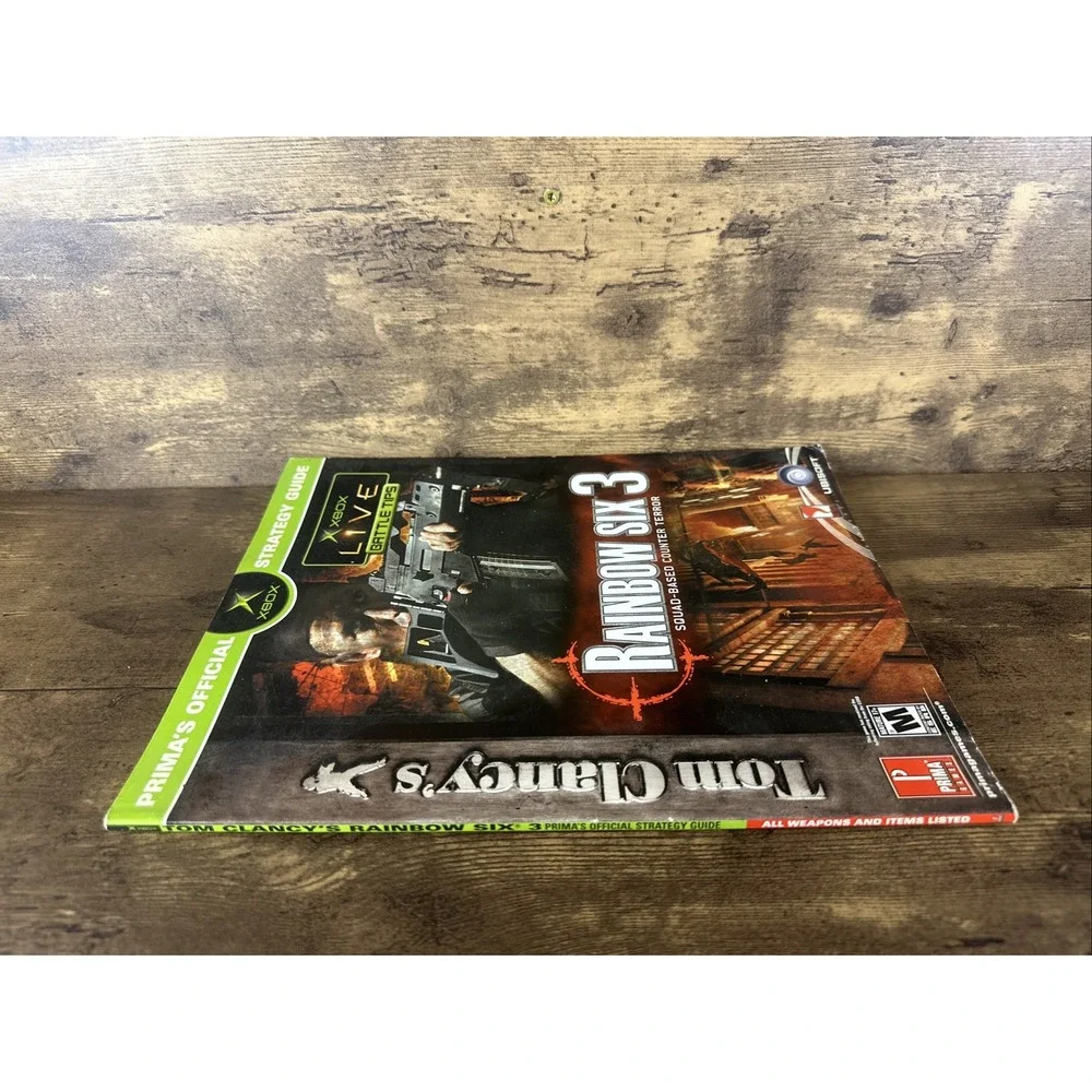 Rainbow Six 3 Prima Official Strategy Guide Xbox Ubisoft Tom Clancy Super Clean